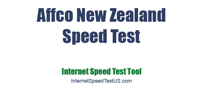 Affco New Zealand Speed Test
