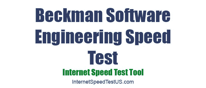 Beckman Software Engineering Speed Test