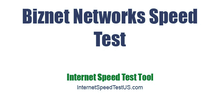 Biznet Networks Speed Test