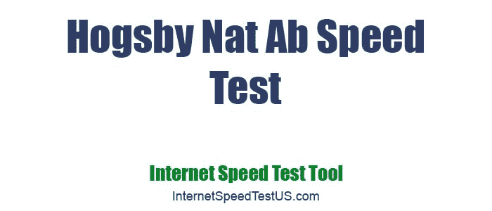 Hogsby Nat Ab Speed Test