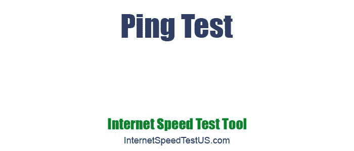 ping to test internet connection