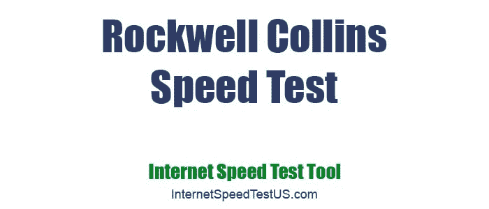 Rockwell Collins Speed Test