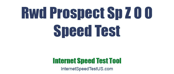 Rwd Prospect Sp Z O O Speed Test
