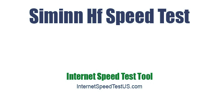 Siminn Hf Speed Test