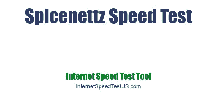 Spicenettz Speed Test